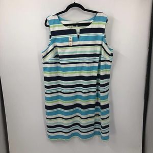 Talbots Plus Cotton Blend Dress Size 18w NWT